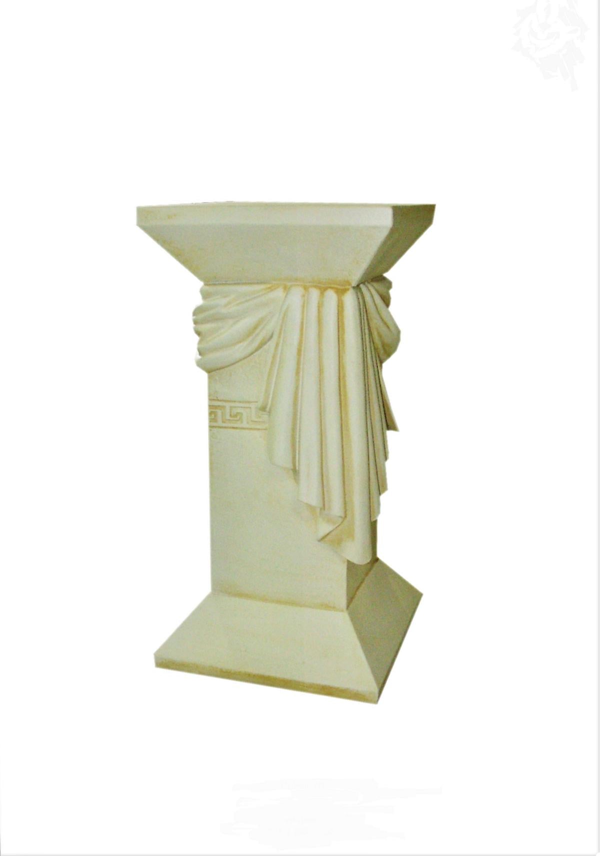 Säule Mäander Style Dekosäule Griechische Säulen Barock Podest Handbemalt