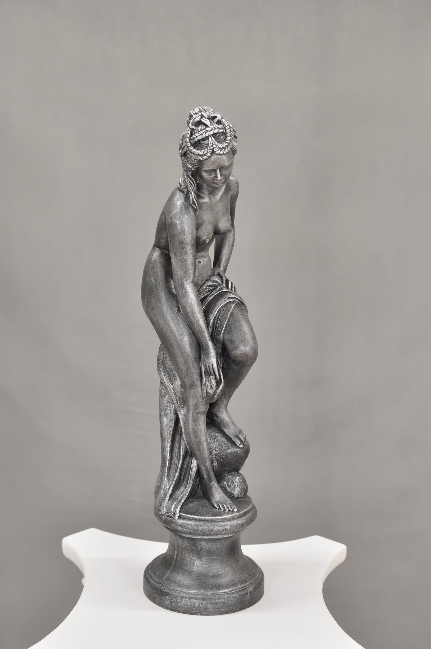 Frauenfigur Frauenstatue Skulptur Frauenbüste Handbemalt Vintage Stil Jugendstil