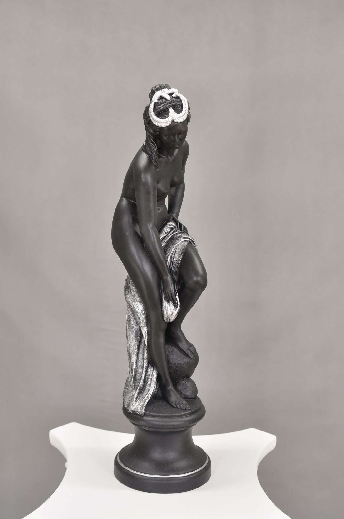 Frauenfigur Frauenstatue Skulptur Frauenbüste Handbemalt Vintage Stil Jugendstil