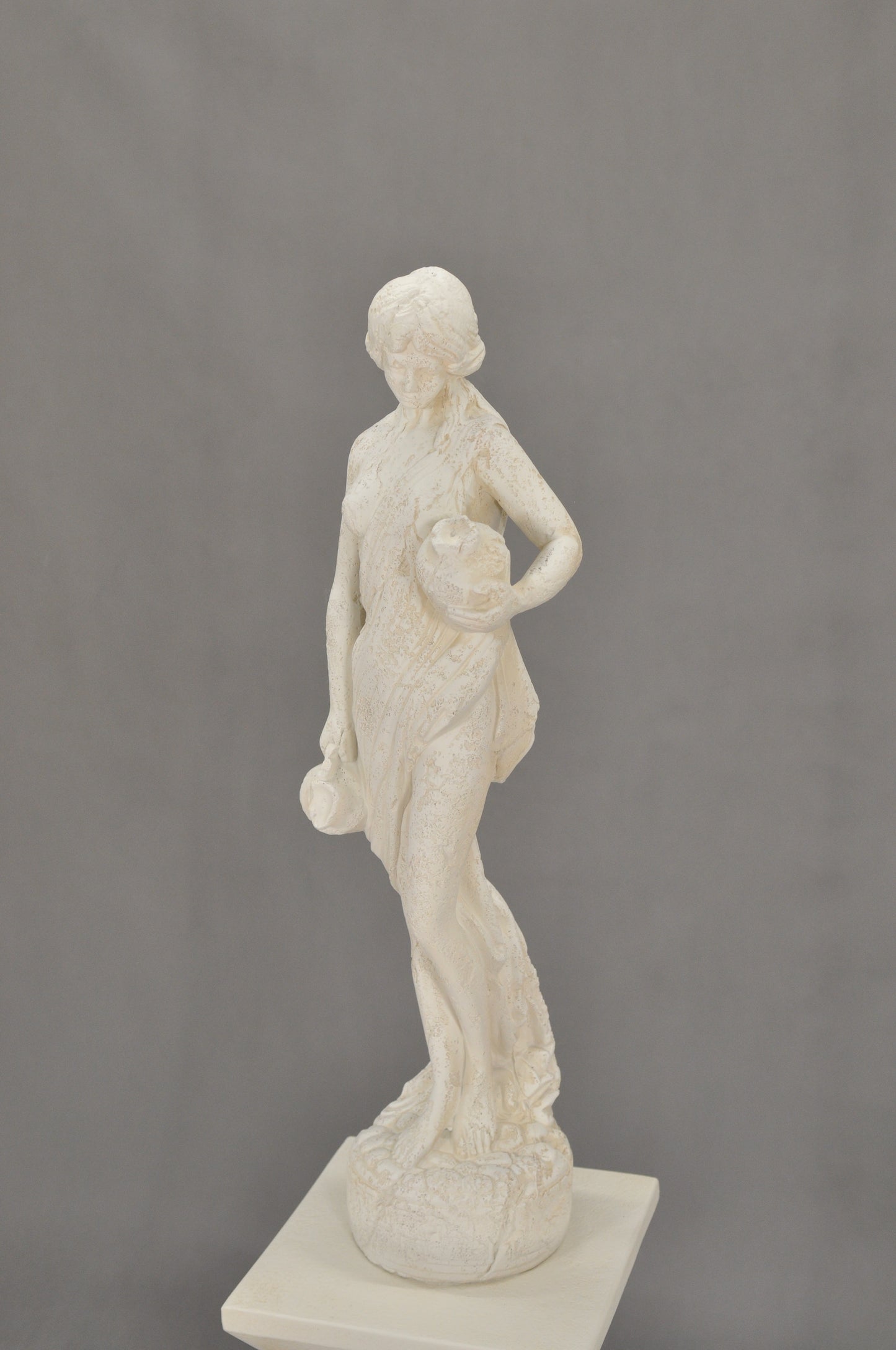 Frauenfigur Frauenstatue Skulptur Frauenbüste Handbemalt Vintage Stil Jugendstil