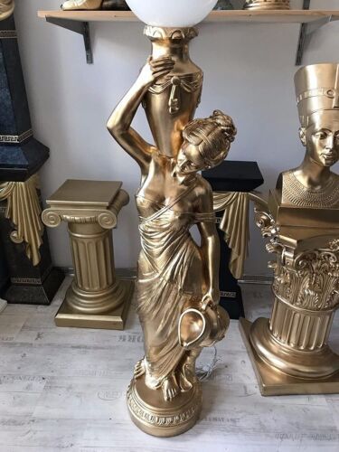 Figurenlampe Stehlampe Frauenlampe Griechische Antik Barockstil 170cm Hoch NEU