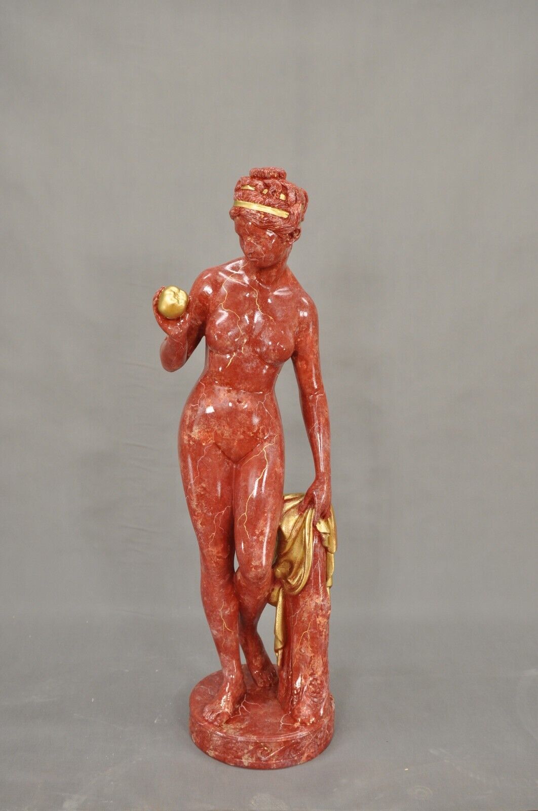 Frauenfigur Frauenstatue Skulptur Frauenbüste Handbemalt Vintage Stil Jugendstil