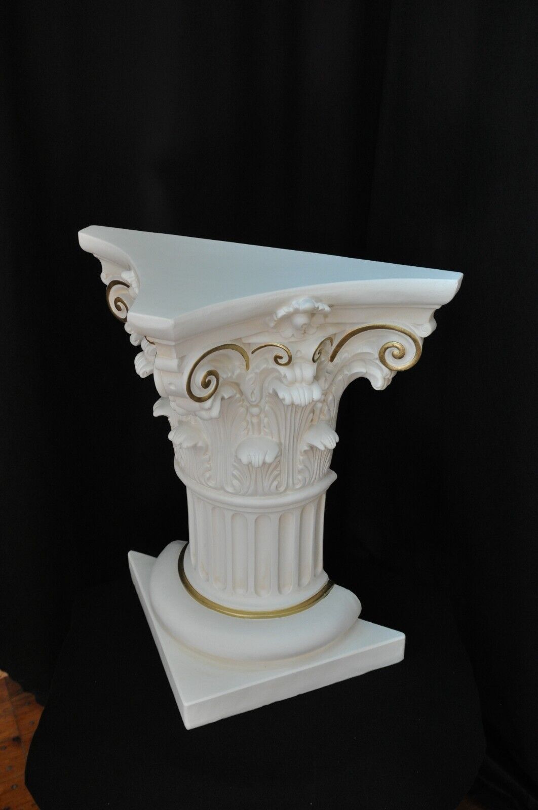 Säule Mäander Style Dekosäule 80cm Griechische Säulen Barock Podest Handbemalt