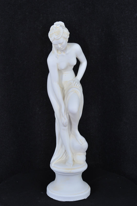 Frauenfigur Frauenstatue Skulptur Frauenbüste Handbemalt Vintage Stil Jugendstil