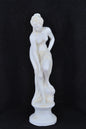 Frauenfigur Frauenstatue Skulptur Frauenbüste Handbemalt Vintage Stil Jugendstil