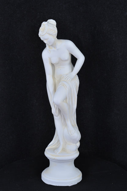 Frauenfigur Frauenstatue Skulptur Frauenbüste Handbemalt Vintage Stil Jugendstil