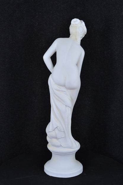 Frauenfigur Frauenstatue Skulptur Frauenbüste Handbemalt Vintage Stil Jugendstil