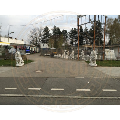 2x Löwe XXXL Löwen Tierfigur Torwächter Türwächter Steinfigur Steinskulptur Garten rechts und links