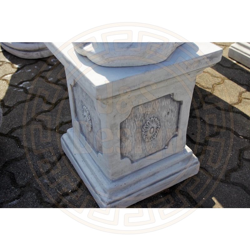 2x Steinadler Raubvogel Greifvogel Gartenfigur 2x Säulensockel Steinsäule Säule