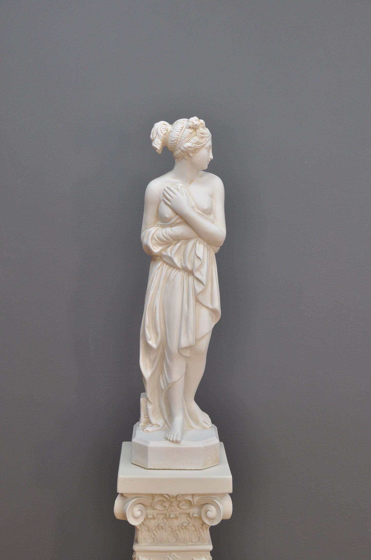Frauenfigur Frauenstatue Skulptur Frauenbüste Handbemalt Vintage Stil Jugendstil