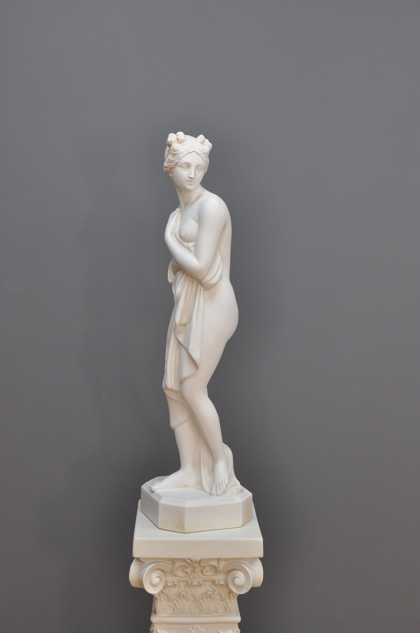 Frauenfigur Frauenstatue Skulptur Frauenbüste Handbemalt Vintage Stil Jugendstil
