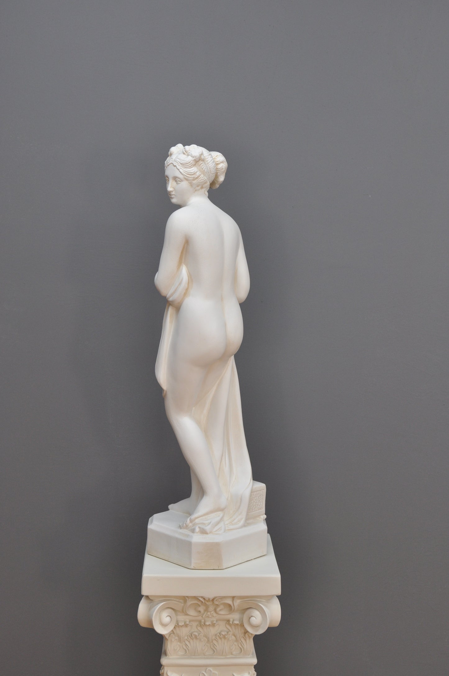 Frauenfigur Frauenstatue Skulptur Frauenbüste Handbemalt Vintage Stil Jugendstil