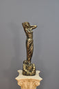 Frauenfigur Frauenstatue Skulptur Frauenbüste Handbemalt Vintage Stil Jugendstil