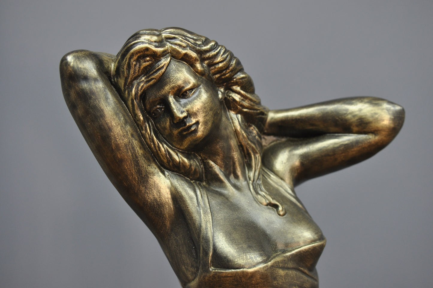 Frauenfigur Frauenstatue Skulptur Frauenbüste Handbemalt Vintage Stil Jugendstil