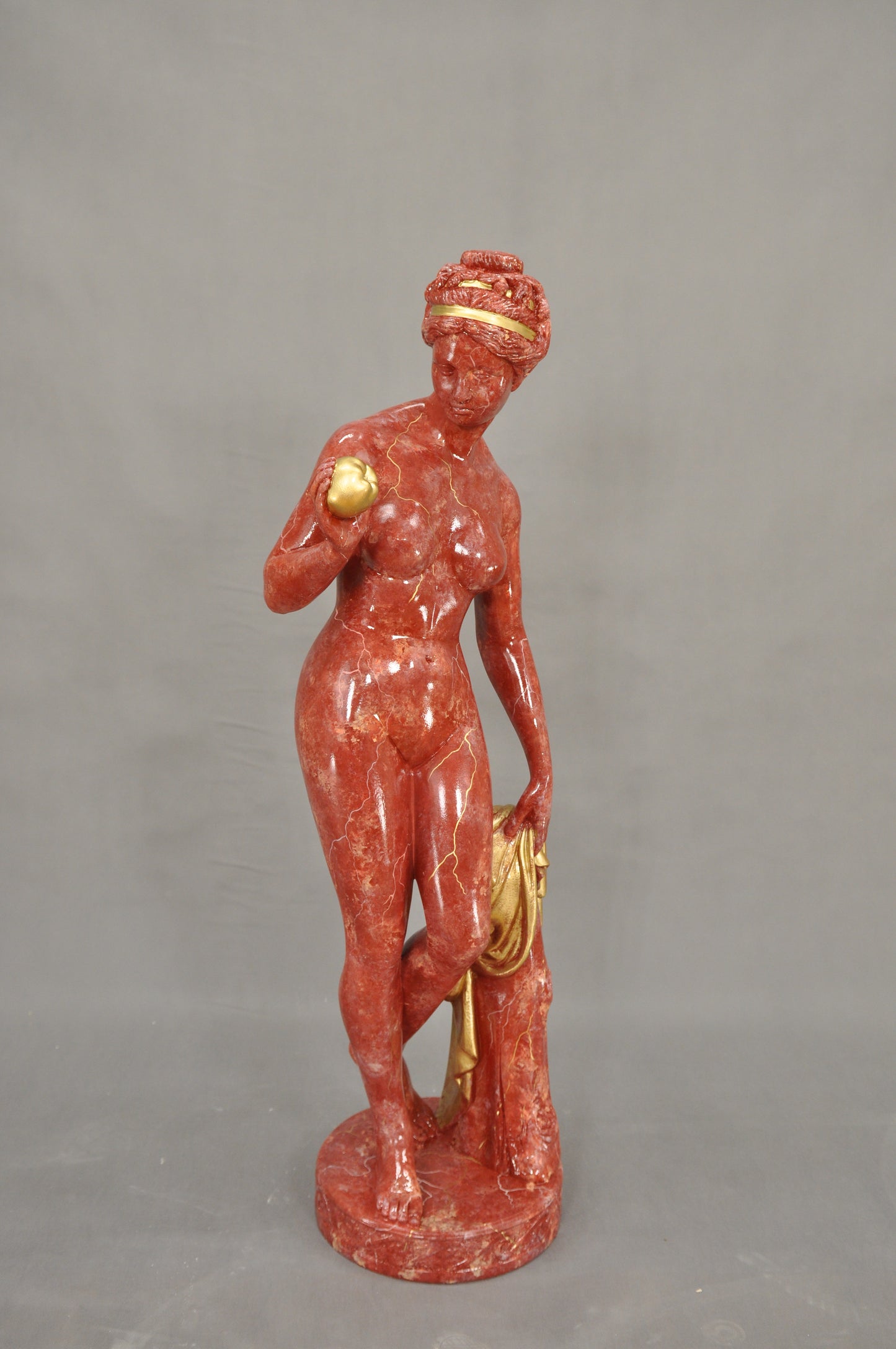 Frauenfigur Frauenstatue Skulptur Frauenbüste Handbemalt Vintage Stil Jugendstil