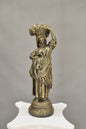 Frauenfigur Frauenstatue Skulptur Frauenbüste Handbemalt Vintage Stil Jugendstil
