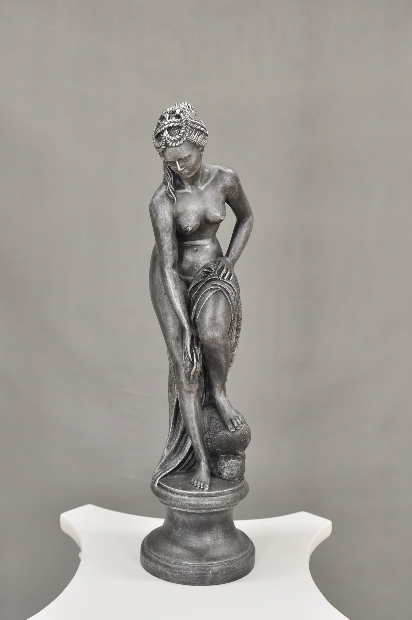 Frauenfigur Frauenstatue Skulptur Frauenbüste Handbemalt Vintage Stil Jugendstil