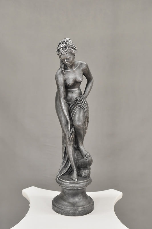 Frauenfigur Frauenstatue Skulptur Frauenbüste Handbemalt Vintage Stil Jugendstil