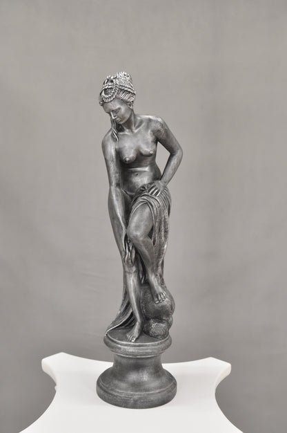 Frauenfigur Frauenstatue Skulptur Frauenbüste Handbemalt Vintage Stil Jugendstil