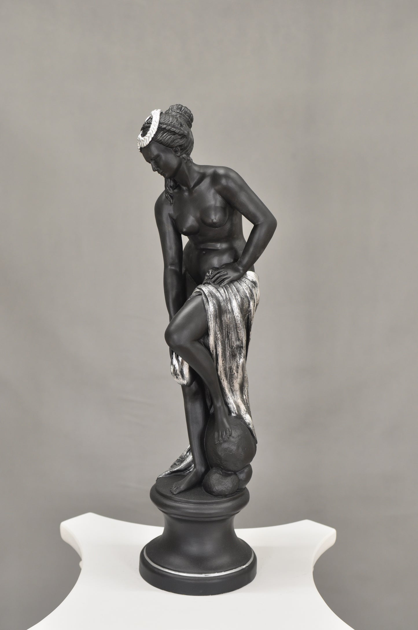 Frauenfigur Frauenstatue Skulptur Frauenbüste Handbemalt Vintage Stil Jugendstil