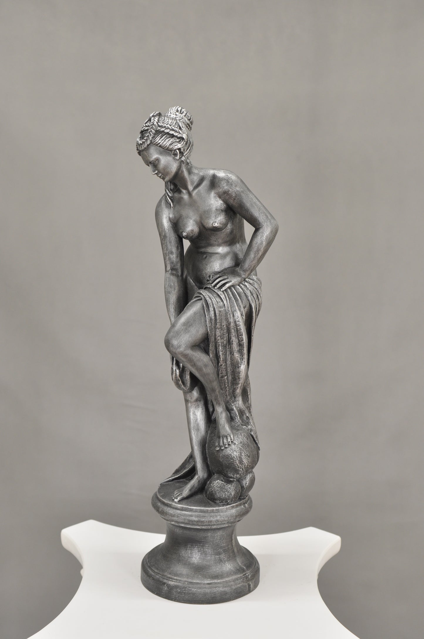 Frauenfigur Frauenstatue Skulptur Frauenbüste Handbemalt Vintage Stil Jugendstil