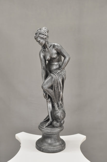 Frauenfigur Frauenstatue Skulptur Frauenbüste Handbemalt Vintage Stil Jugendstil