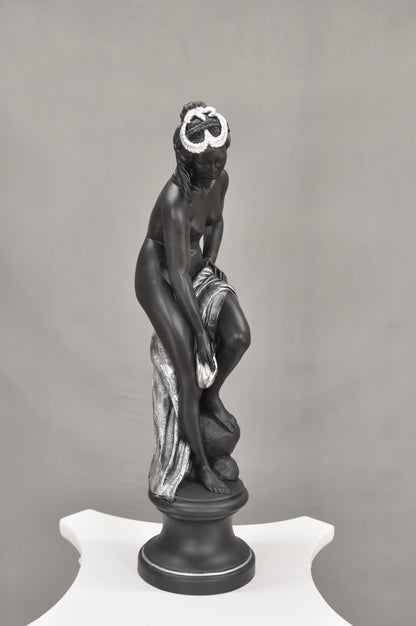 Frauenfigur Frauenstatue Skulptur Frauenbüste Handbemalt Vintage Stil Jugendstil