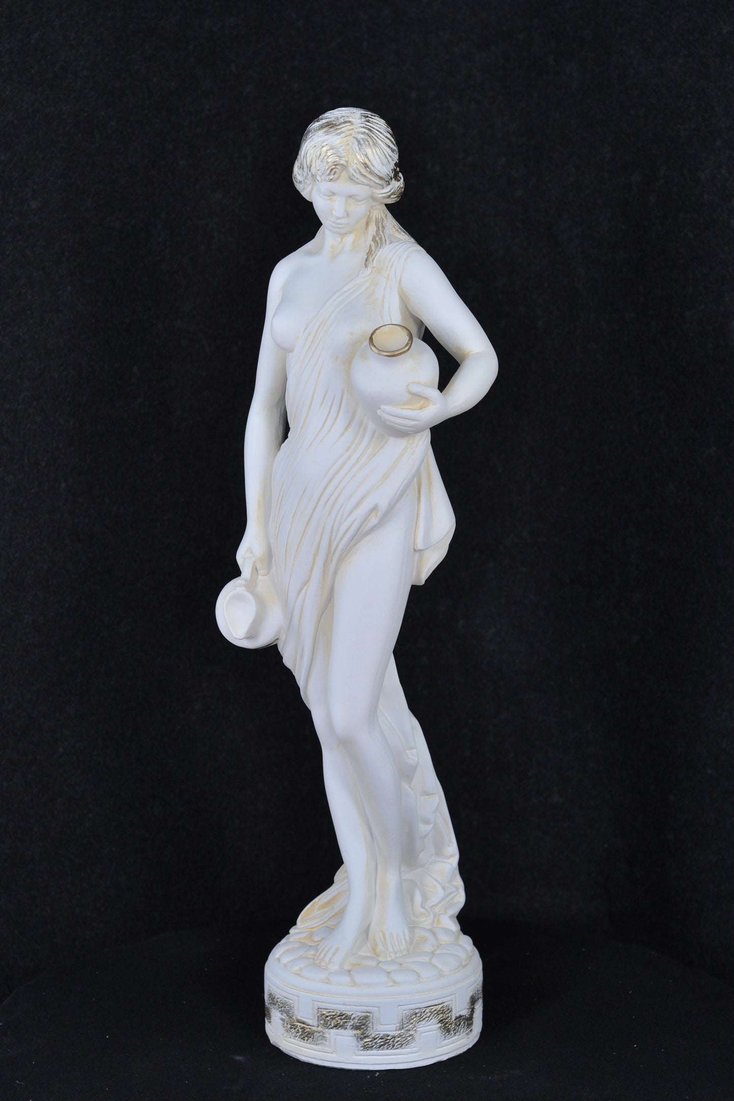Frauenfigur Frauenstatue Skulptur Frauenbüste Handbemalt Vintage Stil Jugendstil
