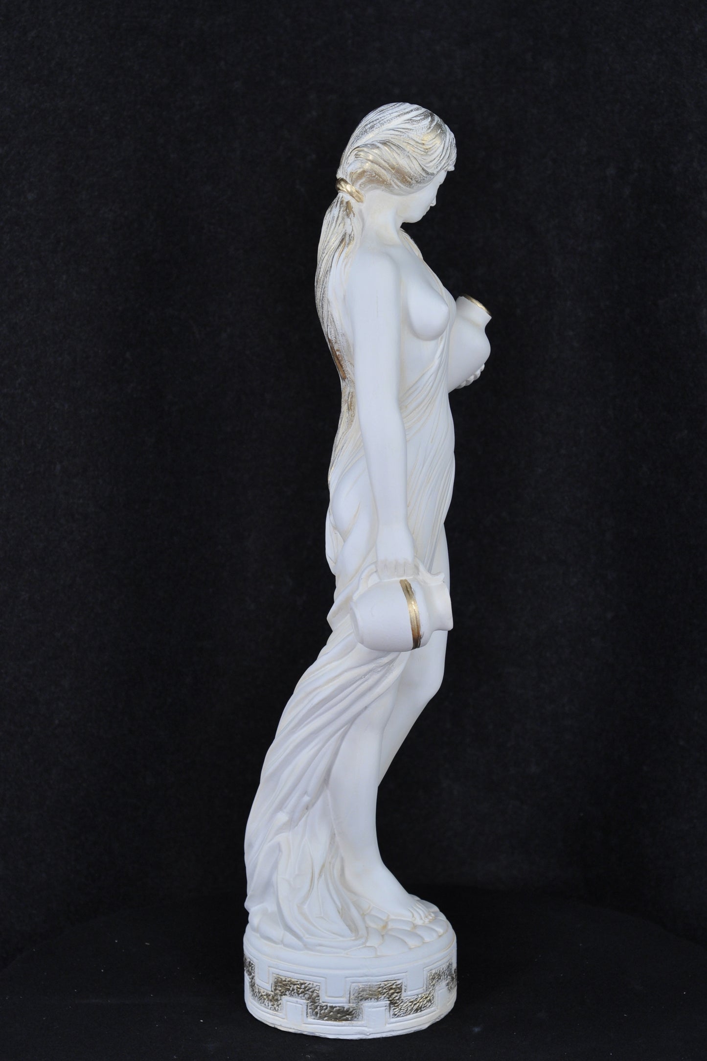 Frauenfigur Frauenstatue Skulptur Frauenbüste Handbemalt Vintage Stil Jugendstil