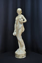 Frauenfigur Frauenstatue Skulptur Frauenbüste Handbemalt Vintage Stil Jugendstil