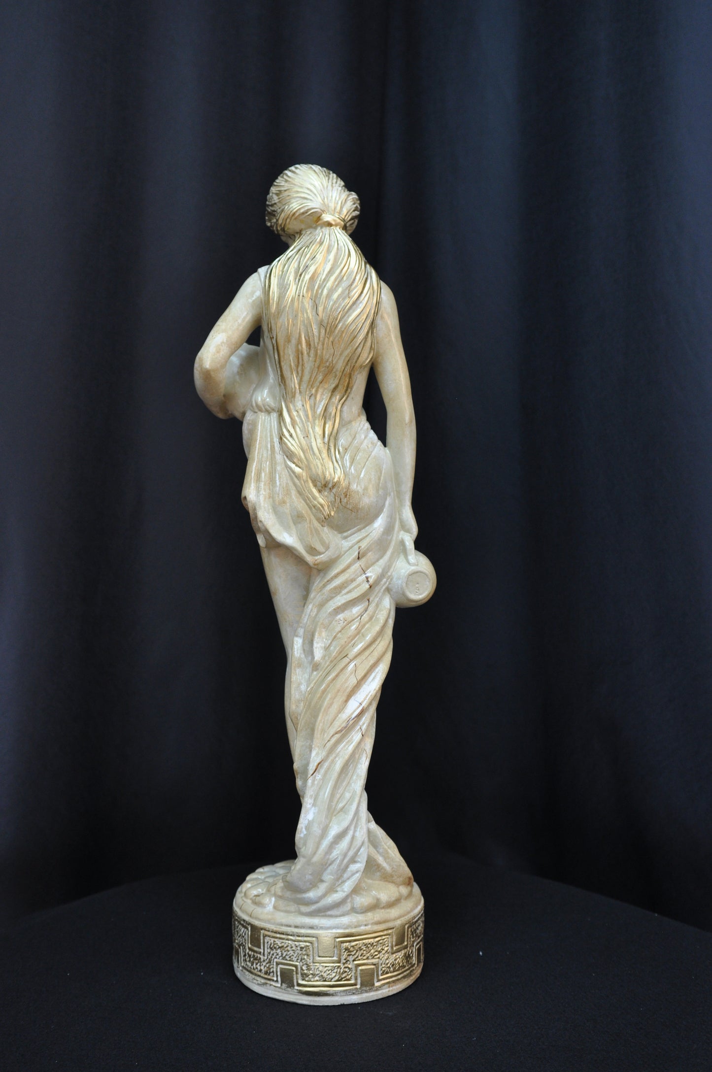 Frauenfigur Frauenstatue Skulptur Frauenbüste Handbemalt Vintage Stil Jugendstil