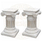 2x Steinsäule Blumenständer Griechische Blumensäule Gartensäule Figurenständer