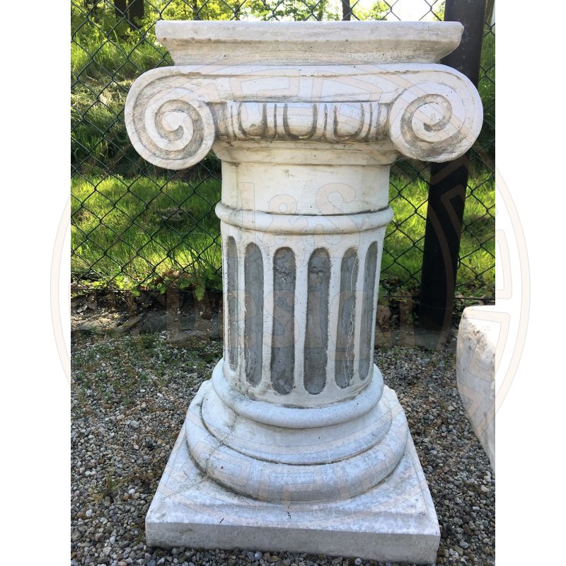 2x Steinsäule Blumenständer Griechische Blumensäule Gartensäule Figurenständer