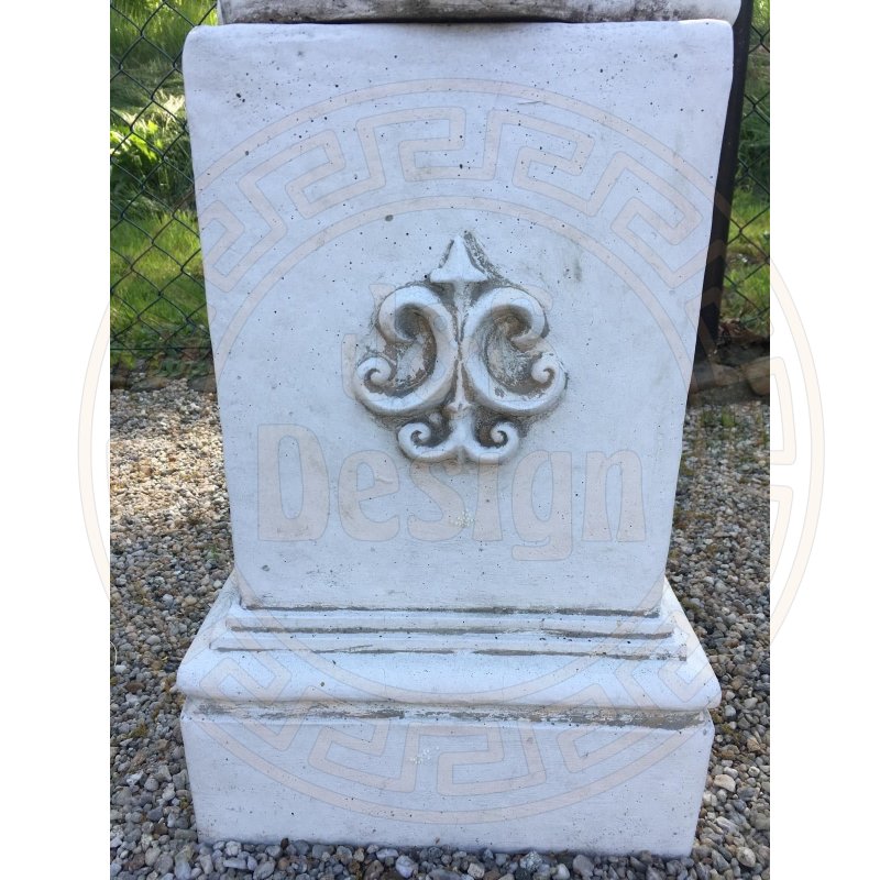 2x Steinsäule Blumenständer Griechische Blumensäule Gartensäule Figurenständer
