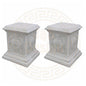 Spar-Set 2x Griechischer Sockel Steinsäule Blumensäule Blumenständer Säule Gartensäule Sockelsäule 228KG