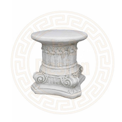 Spar-Set 2x Griechischer Sockel Steinsäule Blumensäule Blumenständer Säule Gartensäule Sockelsäule