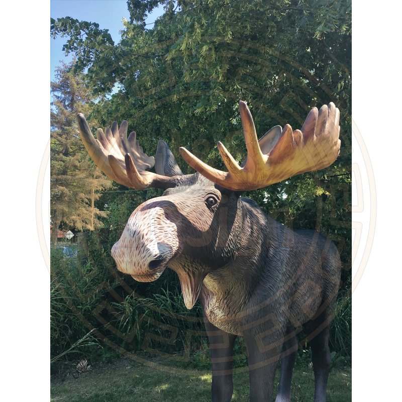 Elch Lebensgroß Elchfigur Lebensgroße Tierfiguren Hirsch Elchbulle Elchkuh Bulle