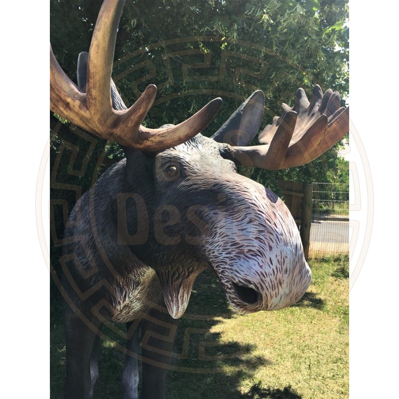 Elch Lebensgroß Elchfigur Lebensgroße Tierfiguren Hirsch Elchbulle Elchkuh Bulle