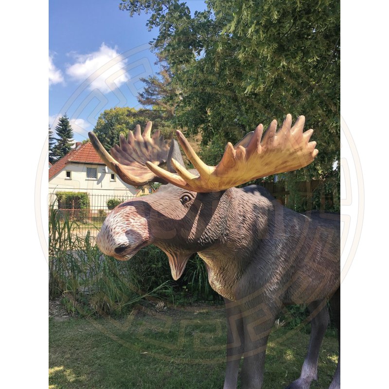 Elch Lebensgroß Elchfigur Lebensgroße Tierfiguren Hirsch Elchbulle Elchkuh Bulle