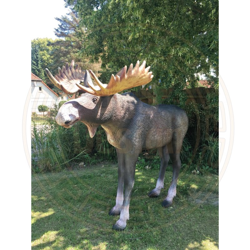 Elch Lebensgroß Elchfigur Lebensgroße Tierfiguren Hirsch Elchbulle Elchkuh Bulle