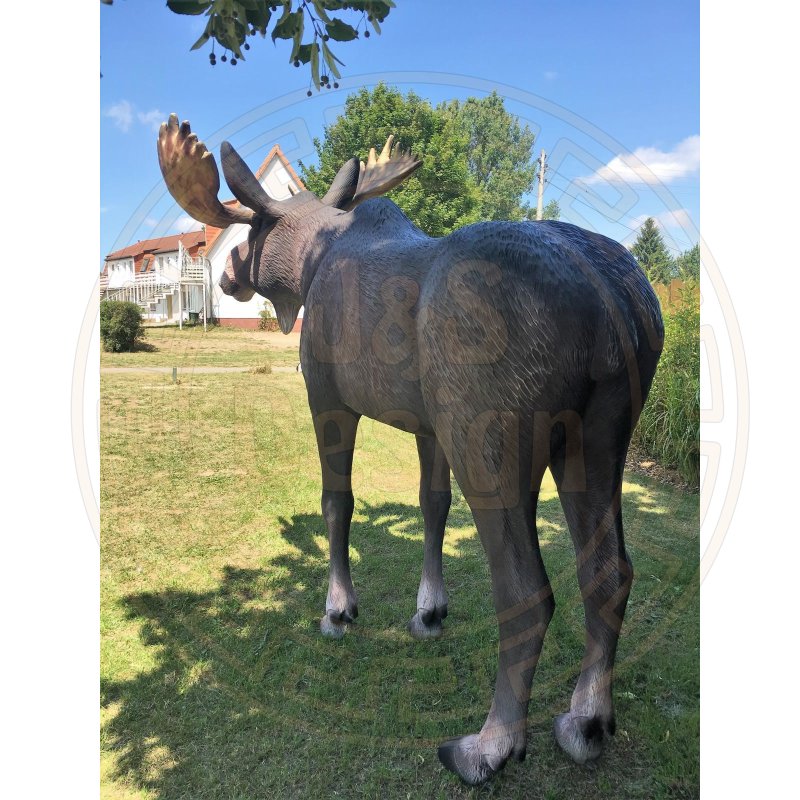 Elch Lebensgroß Elchfigur Lebensgroße Tierfiguren Hirsch Elchbulle Elchkuh Bulle