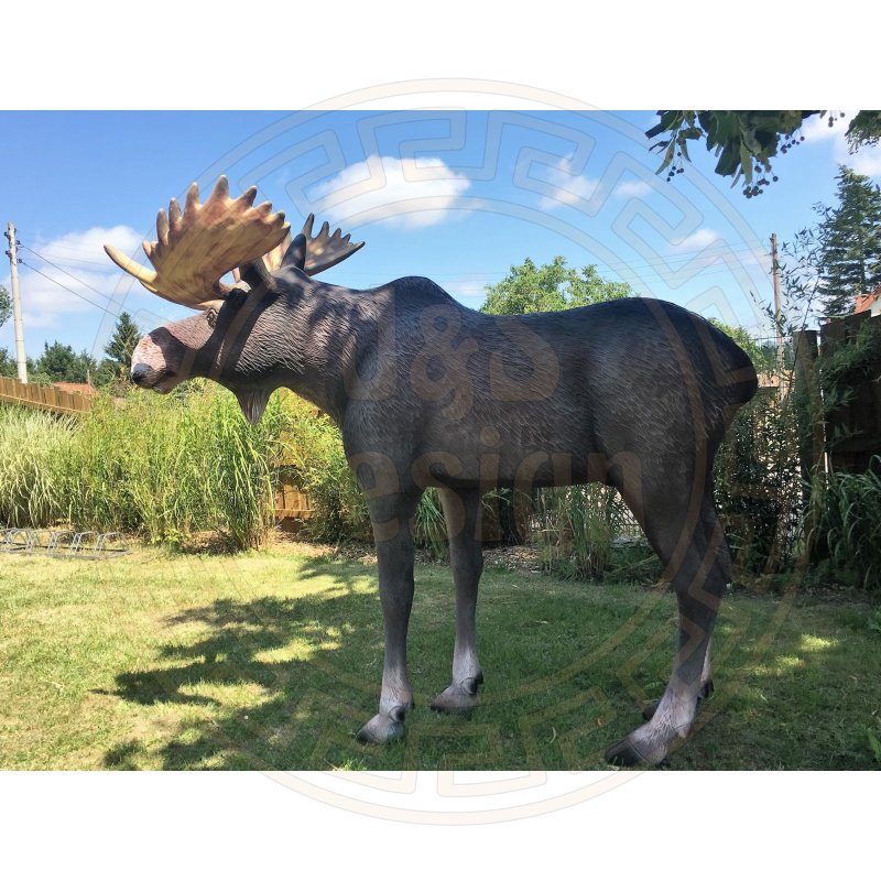 Elch Lebensgroß Elchfigur Lebensgroße Tierfiguren Hirsch Elchbulle Elchkuh Bulle
