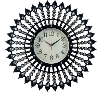 Große Wanduhr 55cm Wohnzimmer Designuhr Barock Stil Lautlos