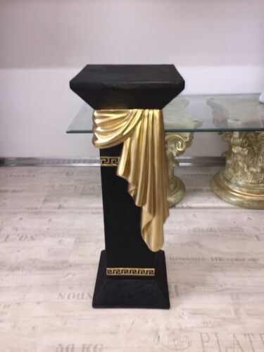 Säule Mäander Style Dekosäule 80cm Griechische Säulen Barock Podest Handbemalt