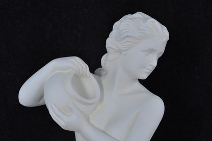 Frauenfigur Frauenstatue Skulptur Frauenbüste Handbemalt Vintage Stil Jugendstil