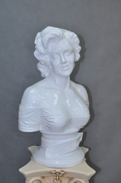 Frauenfigur Frauenstatue Skulptur Frauenbüste Handbemalt Vintage Stil Jugendstil