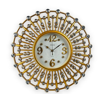 Große Wanduhr 45cm Wohnzimmer Designuhr Barock Stil Lautlos