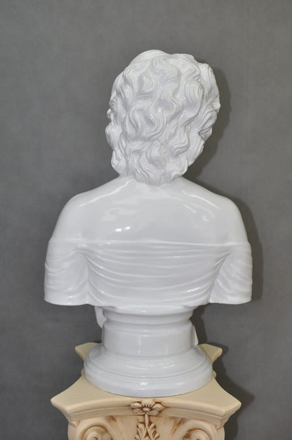Frauenfigur Frauenstatue Skulptur Frauenbüste Handbemalt Vintage Stil Jugendstil