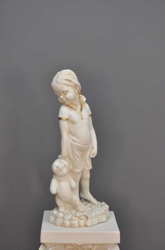 Frauenfigur Frauenstatue Skulptur Frauenbüste Handbemalt Vintage Stil Jugendstil