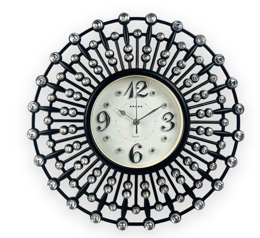 Große Wanduhr 45cm Wohnzimmer Küche Schlafzimmer Designuhr Barock Stil Lautlos